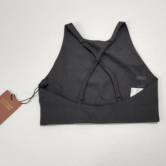 GIRLFRIEND COLLECTIVE Topanga Low Impact Longline Sports Bra Shadow Gray XS,S,L - Picture 7 of 12